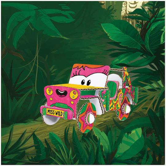 Carioca Create & Color Miss Wild 3D Set de Colorat Set de colorat cu 10 markere 10buc