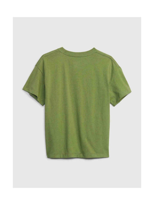 GAP Kids T-shirt Green 3D Graphic