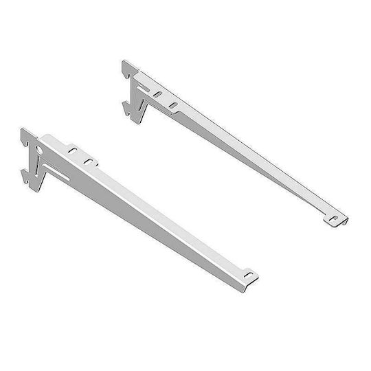 Element-System Rack Arm with 2 Hooks White 28cm 2pcs