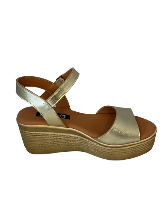 Women's platform Elshoes EL-716 Gold