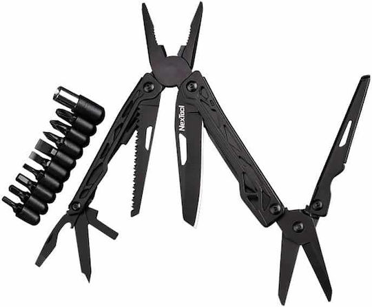 NexTool Nextool Πολυεργαλείο 11 εργαλείων Μαύρο σε Θήκη