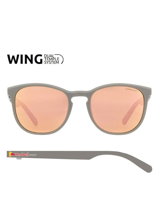 Red Bull Spect Eyewear Steady Sunglasses with 004P Plastic Frame and Orange Mirror Lens STEADY-004P