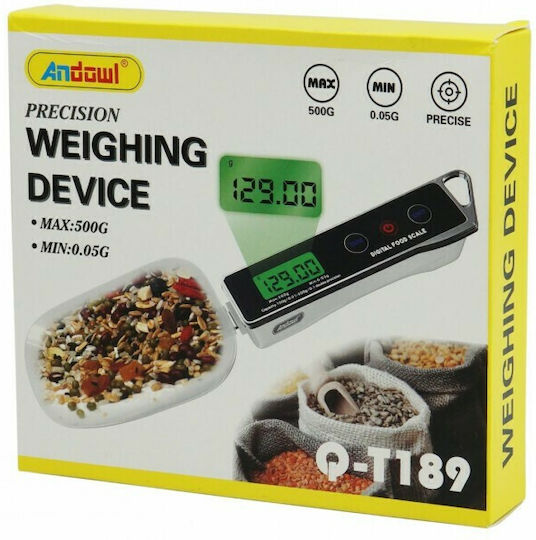 Andowl Digital Kitchen Scale Spoon up to 0.5kg Black