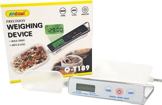 Andowl Digital Kitchen Scale Spoon up to 0.5kg Black