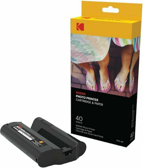 Kodak Photo Cartridge & Paper Фотохартия за Принтери Мастиленоструен 40 Листове