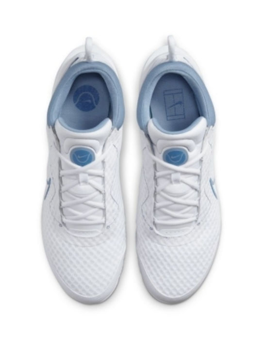 Nike Zoom Pro Ανδρικά Παπούτσια Τένις για Σκληρά Γήπεδα White / Mystic Navy / Ashen Slate / Grey Fog