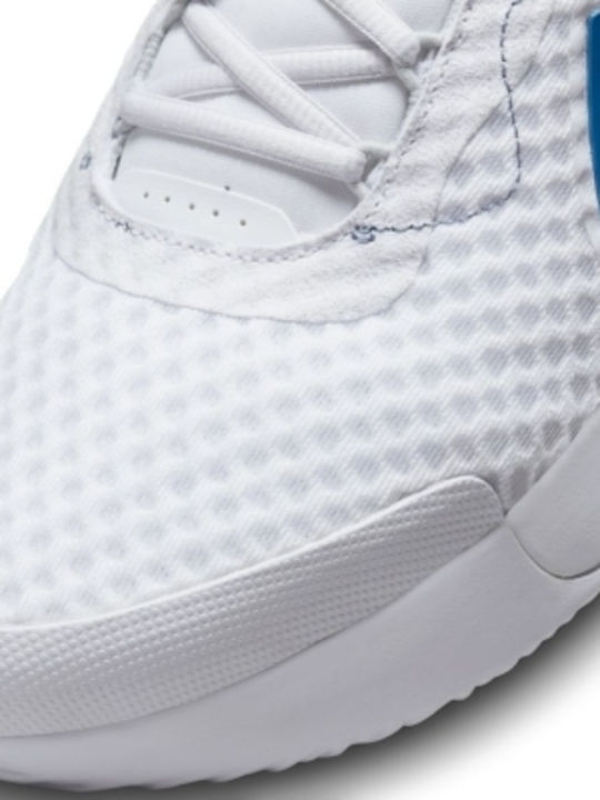 Nike Zoom Pro Ανδρικά Παπούτσια Τένις για Σκληρά Γήπεδα White / Mystic Navy / Ashen Slate / Grey Fog