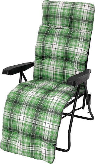 Velco 152-9014 Lounger-Armchair Beach with Recline Multiple Slots Green 104x48cm