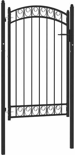 vidaXL Metal Fence Panel in Black Color 1.0x1.5m