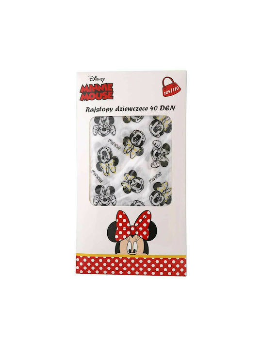 Dresuri Disney Minnie Mouse pentru fete 40 DEN (MF 52367730 40DEN) alb