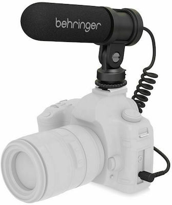 Behringer Condenser (Large Diaphragm) 3.5mm Microphone Video Mic X1 Shock Mounted/Clip On Mounting for Camera