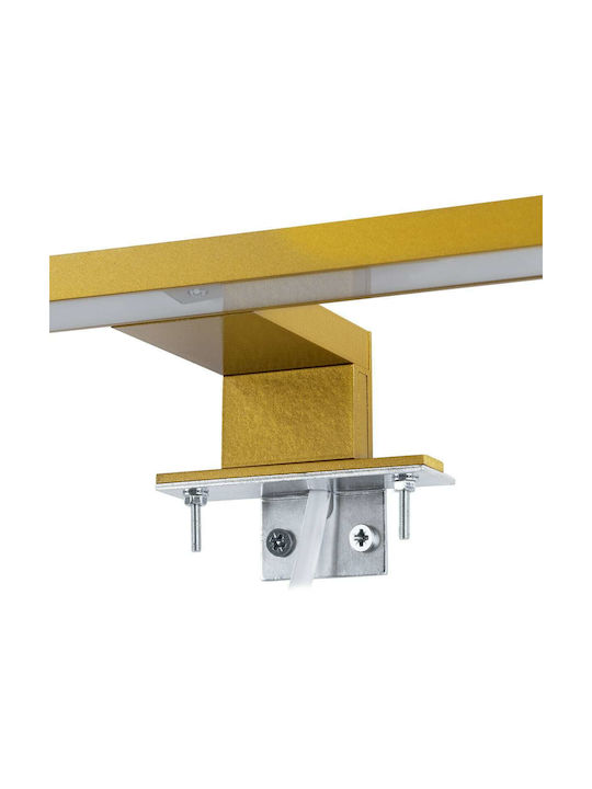 GloboStar Nina Modern Lamp Bathroom with Integrated LED and Natural White Light Gold 60x10.5x4cm