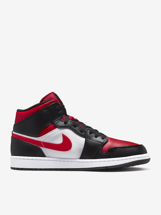 Air  1 Mid Boots White / Black / Red
