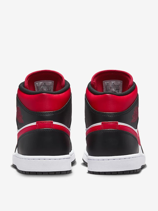 Air  1 Mid Boots White / Black / Red