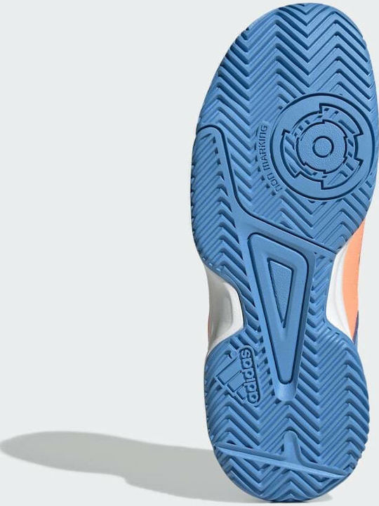 Court Stabil Jr Kids Sports Shoes Volleyball with Laces Beam Orange / Core Black / Pulse Blue