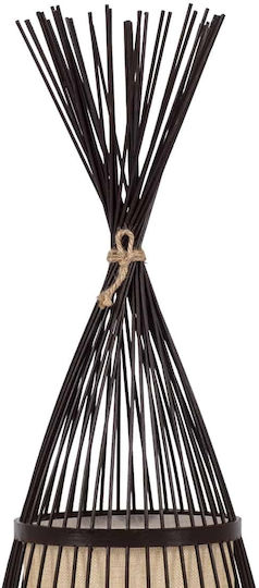 GloboStar Azores Vintage Lampa de podea Î90xL30cm. cu Soclu pentru Bec E27 Maro