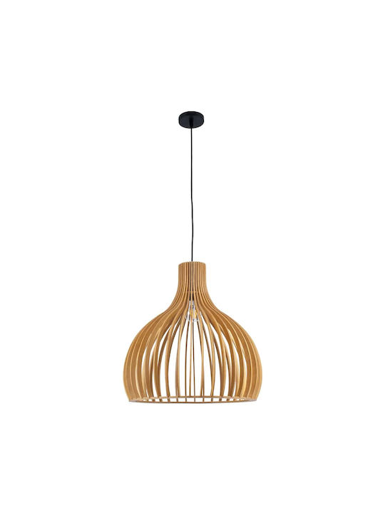 GloboStar Scandinavia Pendant Light Beige Grid 45x45x45cm