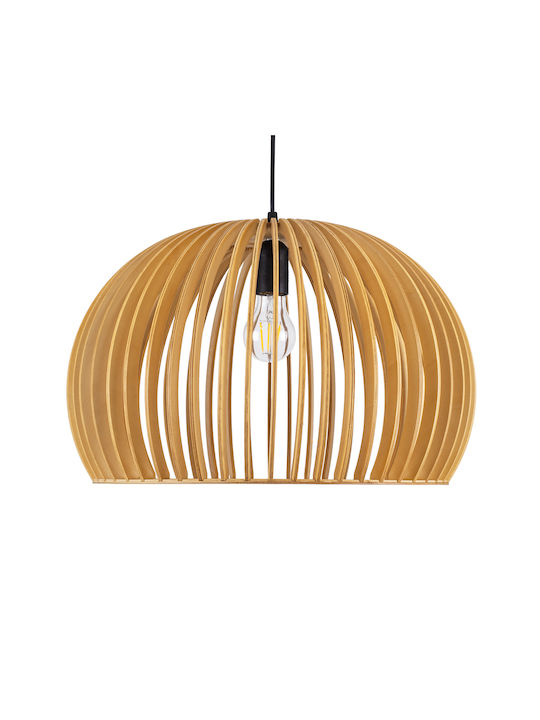 GloboStar Scandinavia Ceiling Light Beige Grid with E27 Socket 44x28x28cm