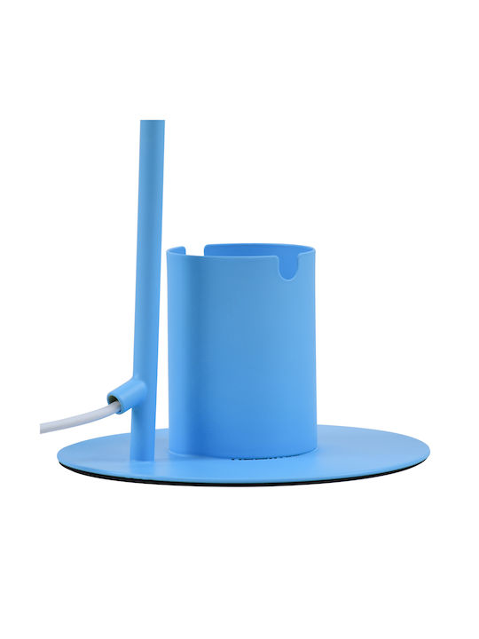 GloboStar Pencase LED Office Lamp with Flexible Arm in Blue Color