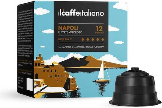 IL Caffe Italiano Capsules Espresso Napoli Compatible with Machine Dolce Gusto 96caps,tobolek