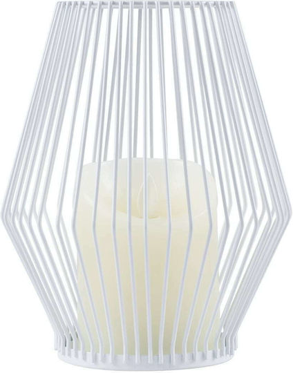 GloboStar Διακοσμητικό Φωτιστικό Cadle LED Θερμό Λευκό 2700K Κερί 16x16x18εκ.
