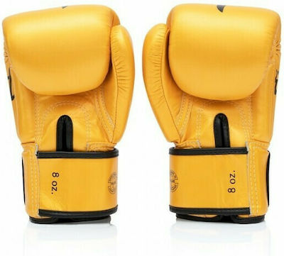 Fairtex Falcon Leather Boxing Competition Gloves Yellow