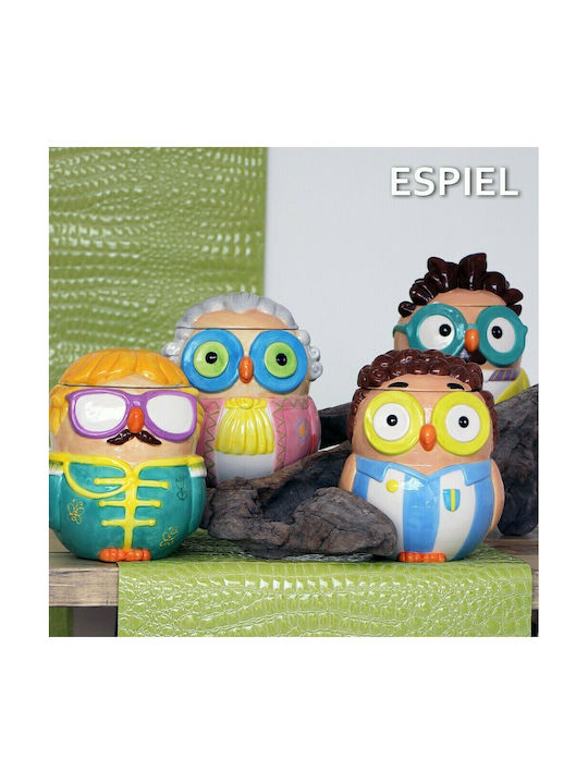 Espiel General Ceramic Multicolour Cookie Jar 17x16x20.5cm