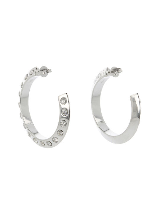 Guess Earrings Hoops made of Silver