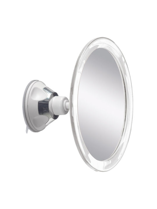 Kleine Wolke Flexy Color 5820 Καθρέπτης Τοίχου με Λευκό Πλαστικό Πλαίσιο Mήκους 17.5cm