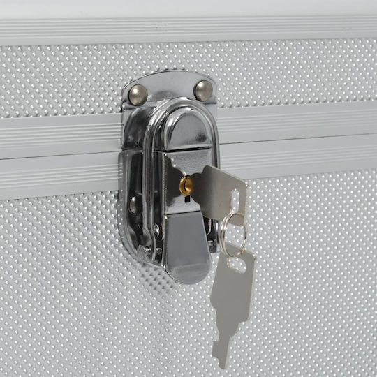 vidaXL Cutie de scule din aluminiu pentru depozitare de unelte L62.5cm x l28cm x h27cm 2 bucăți 91850