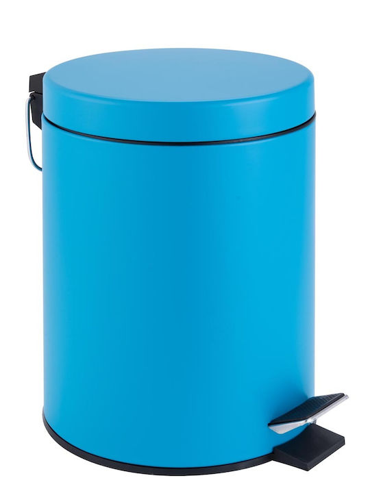 Ravenna Happy Bin 018156 Metallisch Badezimmer Mülleimer Sanftes Schließen 5Es Blau