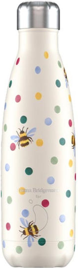 Chilly's Emma Bridgewater Flasche Thermosflasche Rostfreier Stahl BPA-frei 500ml Polka Dot & Bees