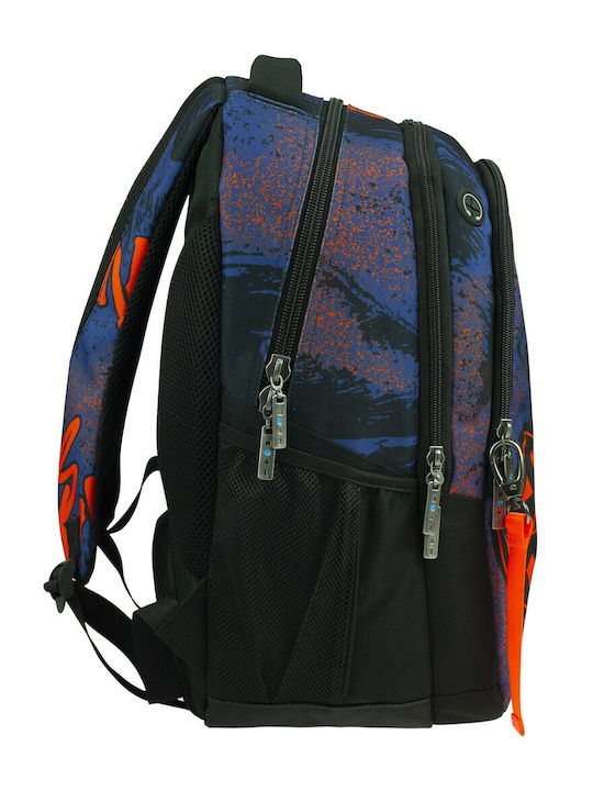 Maui & Sons School Bag Backpack Elementary, Elementary Multicolour with Water Bottle Holder