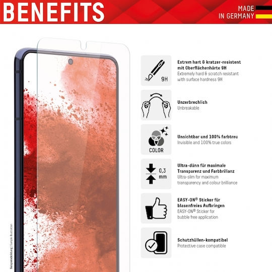 Displex Smart 2D Easy-On Gehärtetes Glas (Galaxy A12)