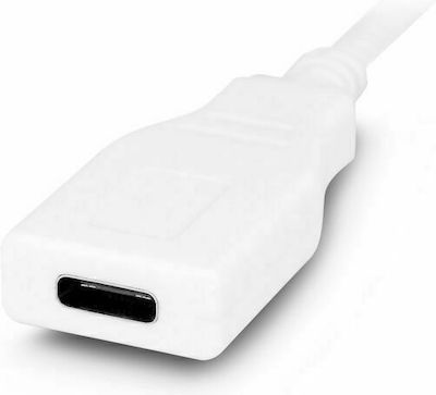 Urban Factory USB 3.2 Cable USB-C male - USB-C female White 1m (TCE01UF)