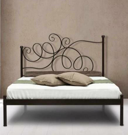 Antigoni Double Metal Copper Bed for Mattress 160x200cm