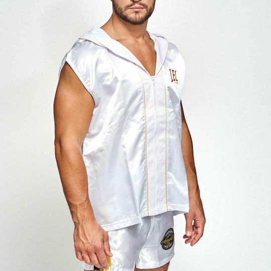 Leone Premium Boxing Gown Halate Accesorii de box Alb White