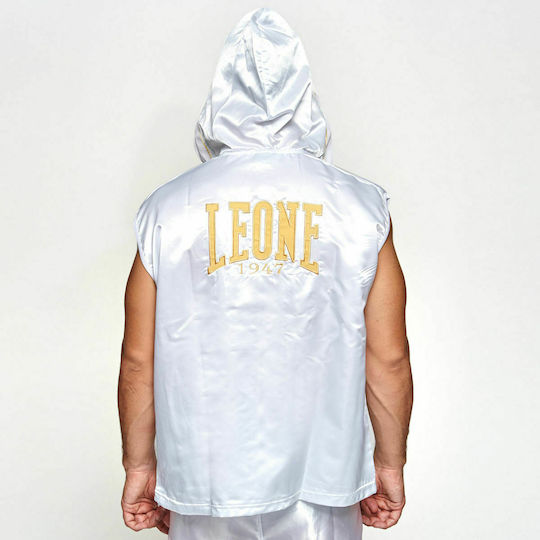 Leone Premium Boxing Gown Halate Accesorii de box Alb White