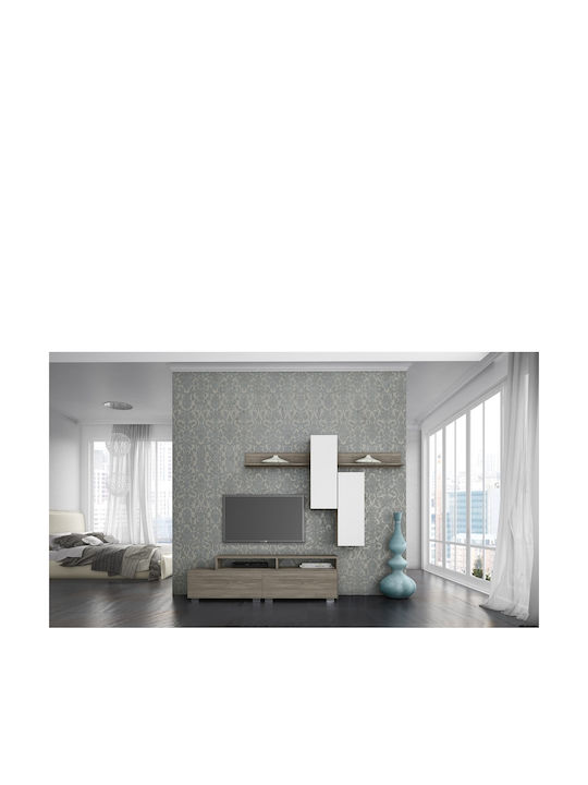 Wohnzimmer TV-Einheit Smart No 3D Weiß L292xB45xH220cm