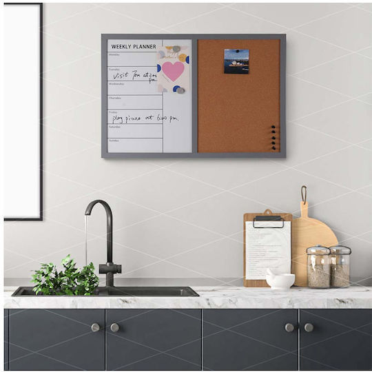 Bakaji Magnet Notice Board 60x40cm