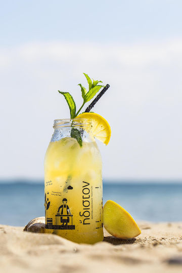 Ιdiston Limonade Konzentriert Ohne Kohlensäure & Zucker in Flasche 750ml