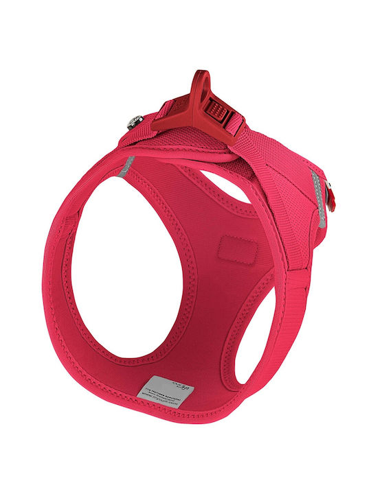 Curli Dog Harness Vest Clasp Air-Mesh Red Medium 43-49cm