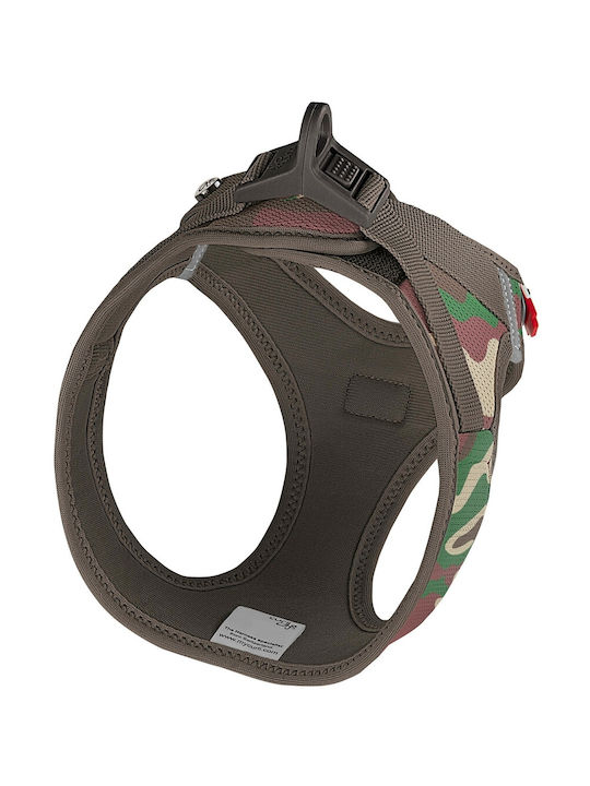 Curli Ham de câine Vestă Clasp Air-Mesh Camo Verde Mare 49-55cm