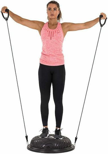 Tunturi Pro Balance Trainer Μπάλα Ισορροπίας Μαύρη με Διάμετρο 60cm