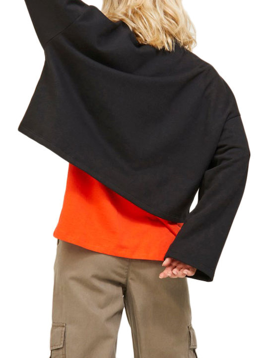 Cropped Women's Sweatshirt Black