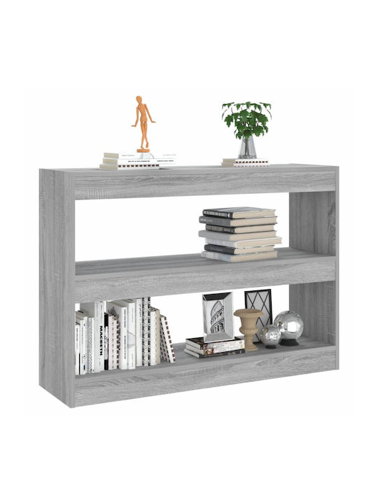 Bibliothek Grau / Sonoma 100x30x72cm