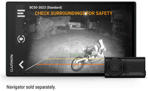 Garmin BC 50 Car Reverse Camera with License Plate Frame and Night Vision for