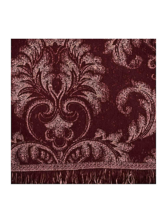 Cotone Armchair Throw Victoria 170x170cm Bordeaux