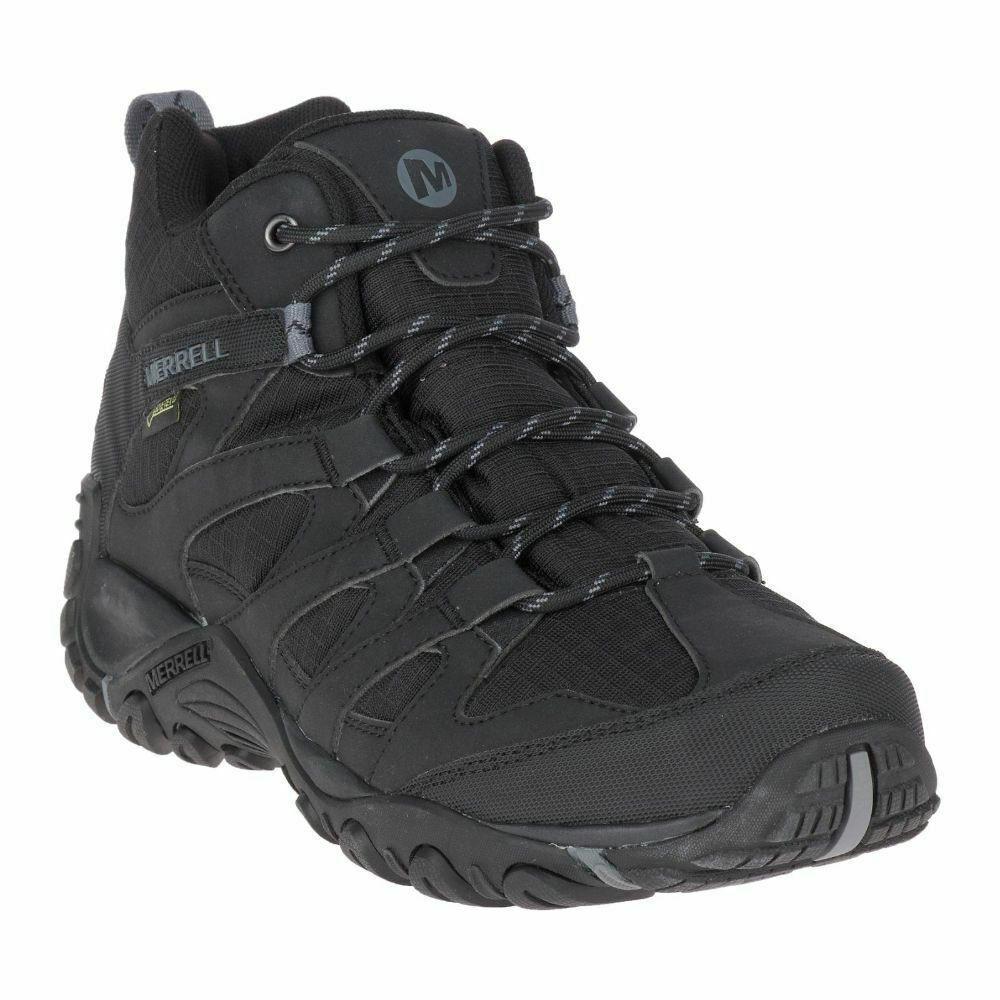 Merrell Claypool Sport Men's Hiking Boots Waterproof with Gore-Tex Membrane  Black J500043