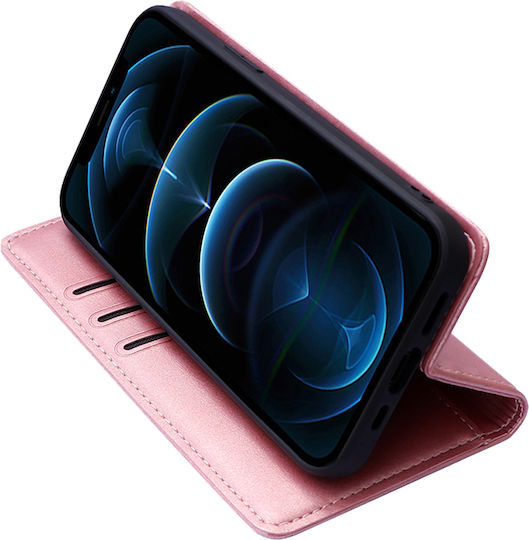 Sonique Vintage Wallet Δερματίνης Ροζ Χρυσό (Redmi Note 10 5G / Poco M3 Pro)